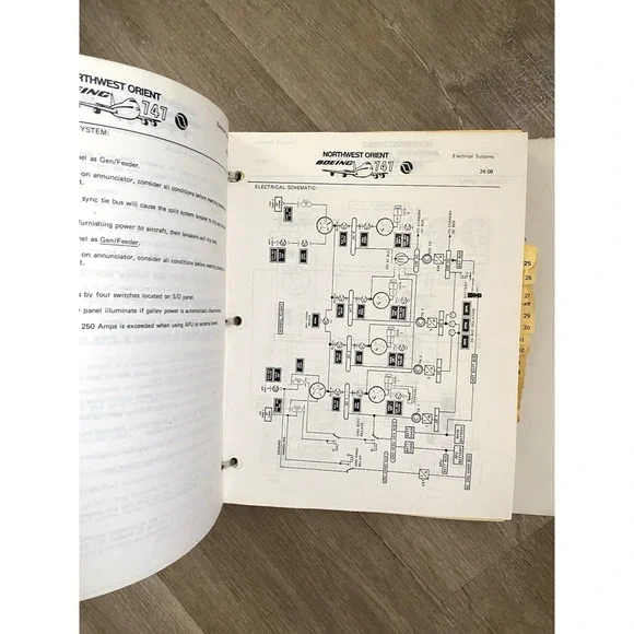 Northwest B747 Flight Crew‎ Training Manual Binder Original Set 2 80s 90s NWA - Picture 6 of 15